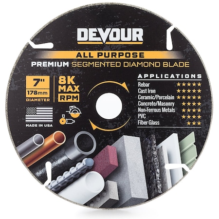 Devour 7" PREMIUM Diamond ALL PURPOSE NT070AP